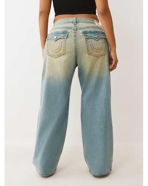 True Religion Blue Plus Bobbi Carpetner Big T Baggy Jean