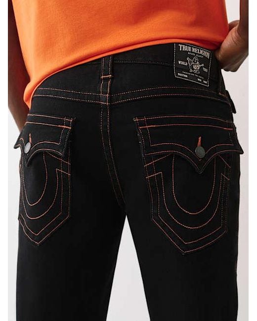 TRUE RELIGION Men's Black Bobby Baggy Jean 32