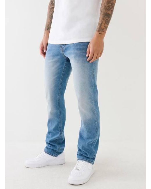 True Religion Blue Ricky Faded Straight Jean for men