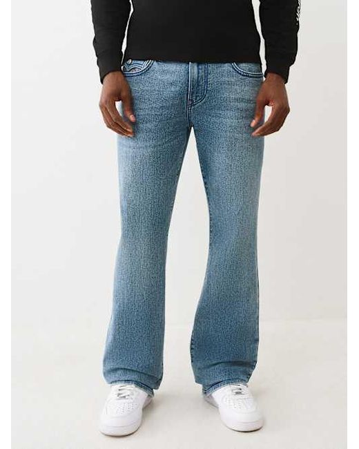 True Religion Blue Billy Flap Bootcut Jean 34" for men