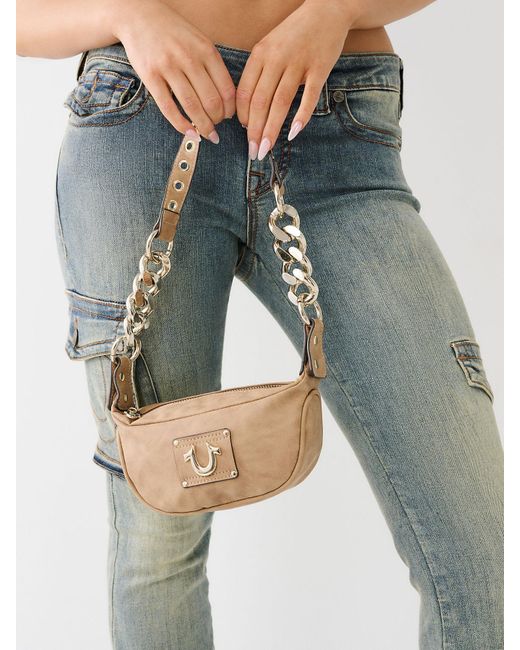 True Religion Horseshoe Chain Bag in Blue Lyst