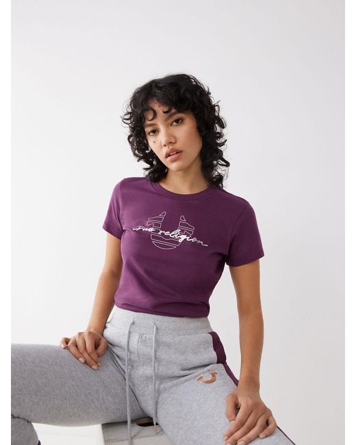 purple true religion shirt