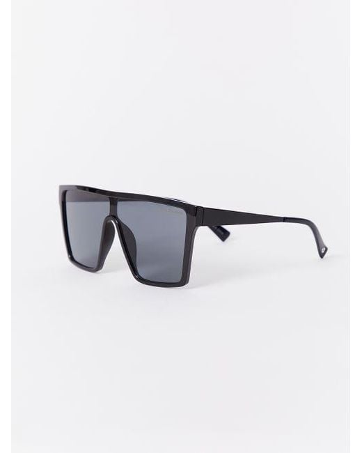 True Religion Blue Oversized Shield Sunglasses