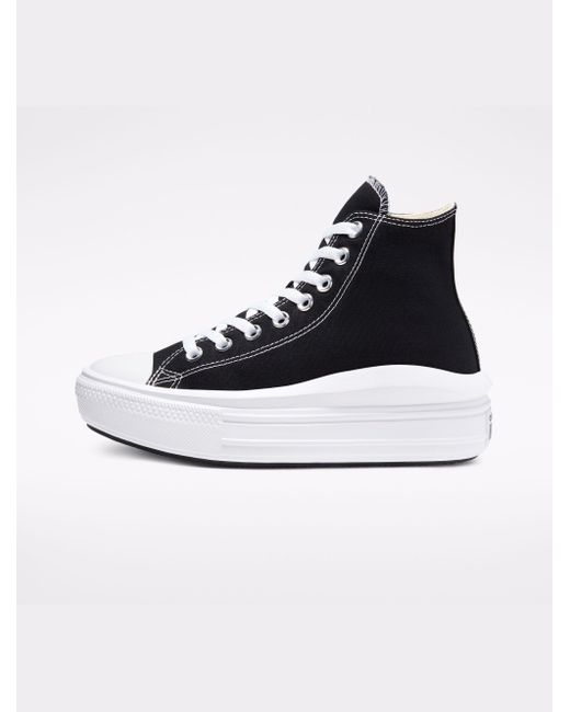 black foam platform converse