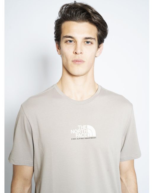 north face t shirt beige