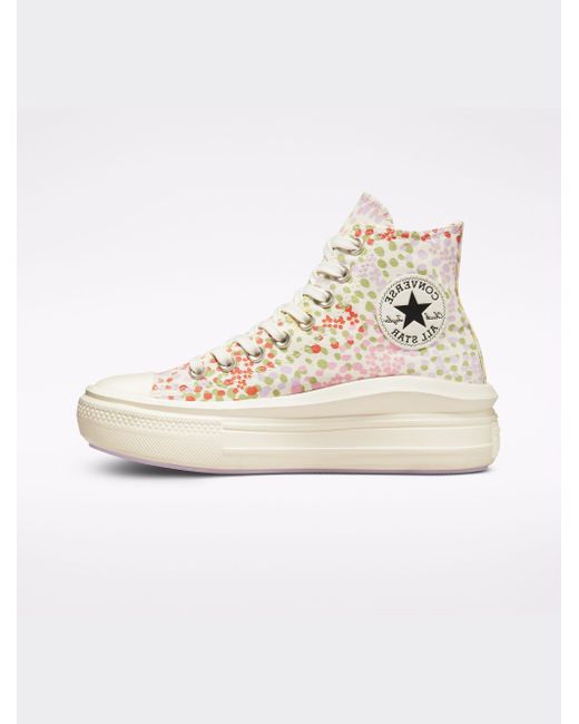 converse polka dot platform