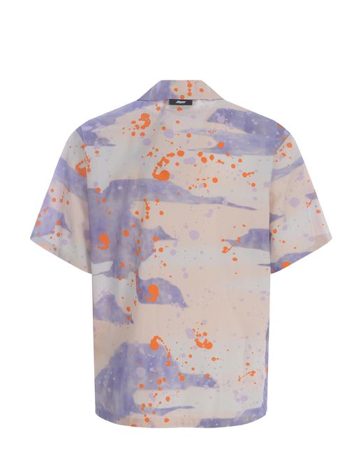Camicia "Dripping Camo" di MSGM in Multicolor da Uomo