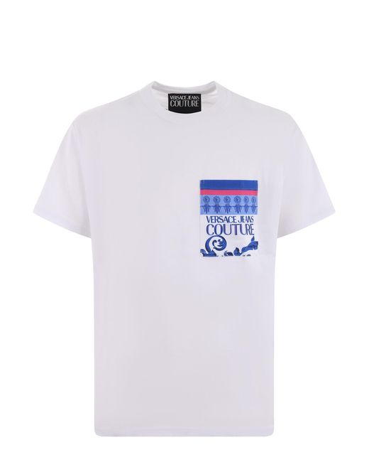 T-shirt Couture di Versace in White da Uomo