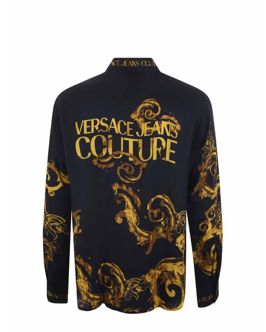 Camicia Couture di Versace in Blue da Uomo