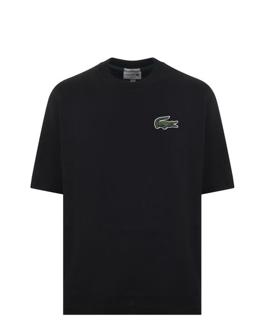 T-shirt di Lacoste in Black da Uomo