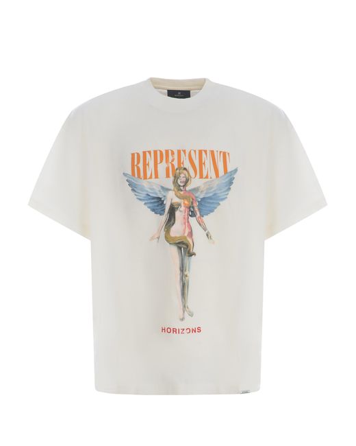 T-shirt "Rebors di Represent in White da Uomo