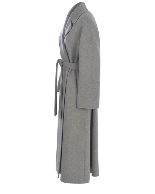 Cappotto lungo S Max Mara "Elisa" di Max Mara in Gray