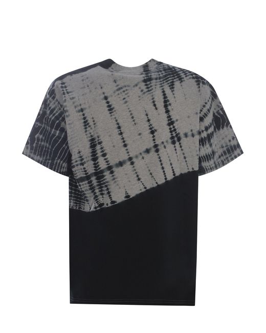 T-shirt "Tie & Dye" di MSGM in Gray da Uomo