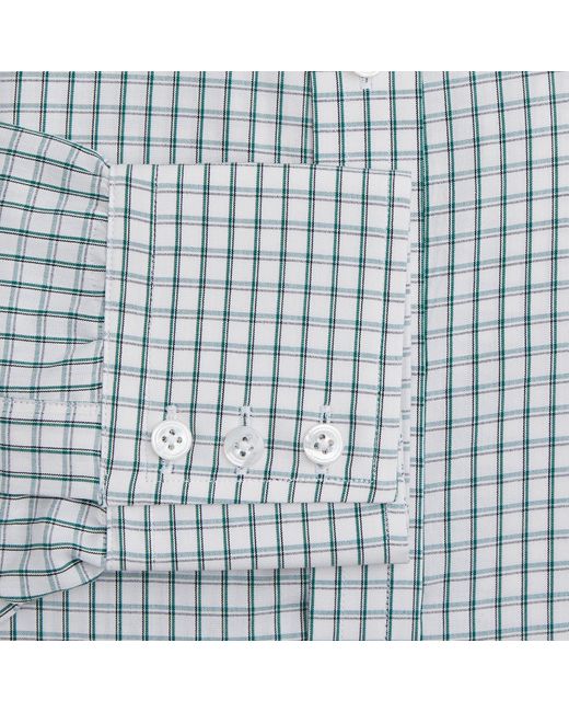 Turnbull & Asser Blue Dark Green Tattersall Check Mayfair Shirt for men