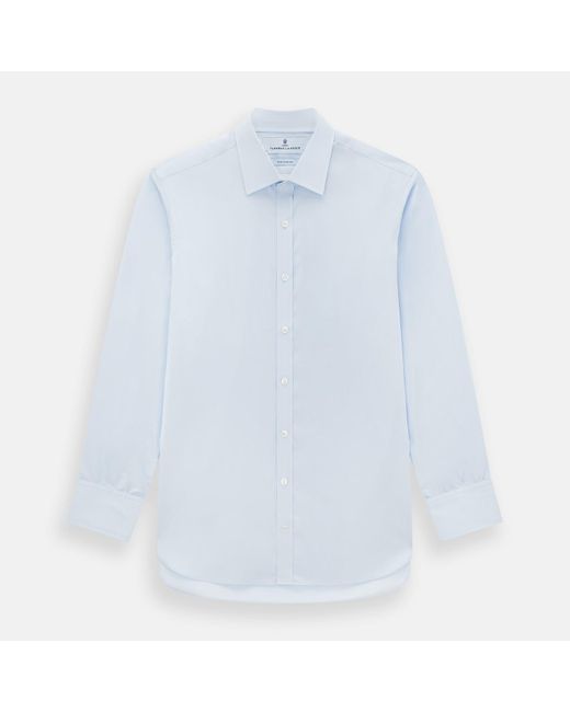 Turnbull & Asser Pale Blue Cotton Regular Fit Mayfair Shirt for men