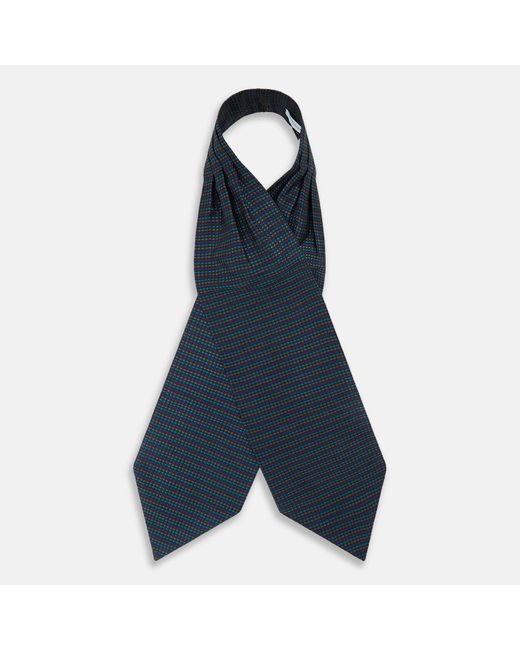 Turnbull & Asser Blue Navy Multi Silk Cravat for men
