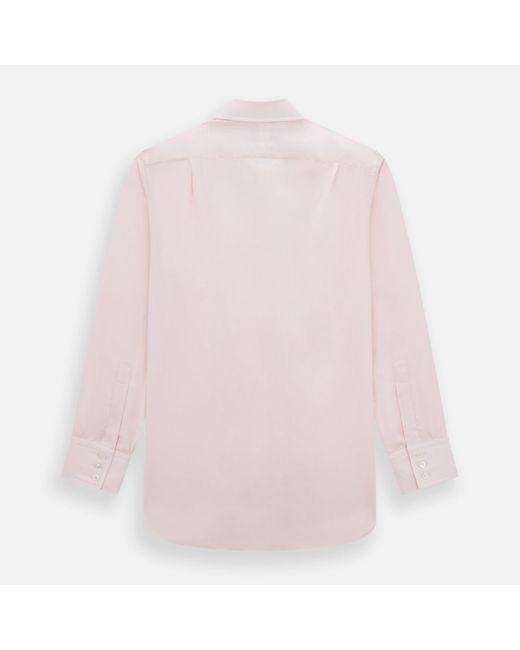 Turnbull & Asser Pale Pink Cotton Cashmere Mayfair Shirt for men