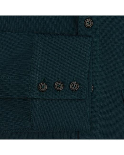 Turnbull & Asser Dark Green Cotton Polo Shirt for men
