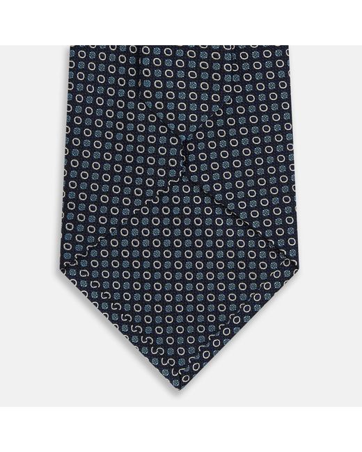 Turnbull & Asser Blue And Cream Circle Silk Tie for Men Lyst UK