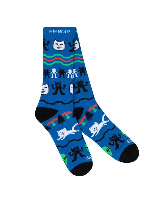 RIPNDIP Jolly Holiday Socks in Blue for Men | Lyst