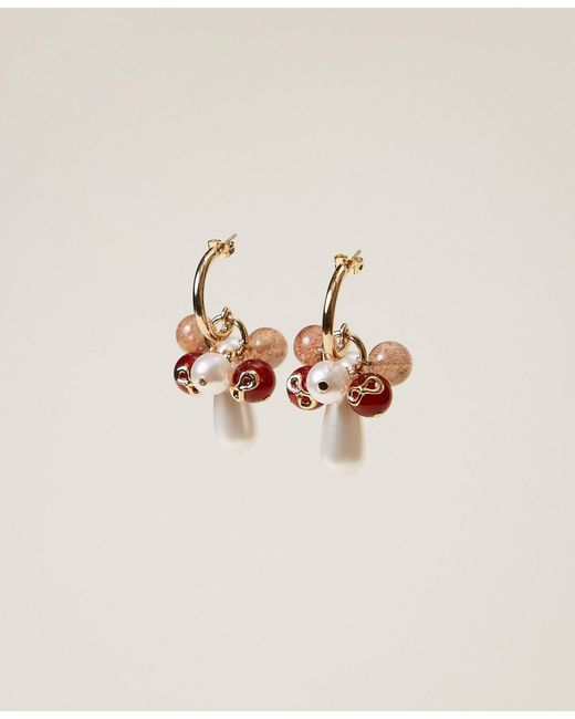 Twinset Natural Multicolour Stone Earrings