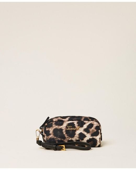 Twinset Natural Animal Print Mini Bag