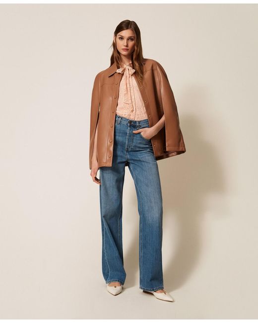 Twinset Blue Five-Pocket Jeans