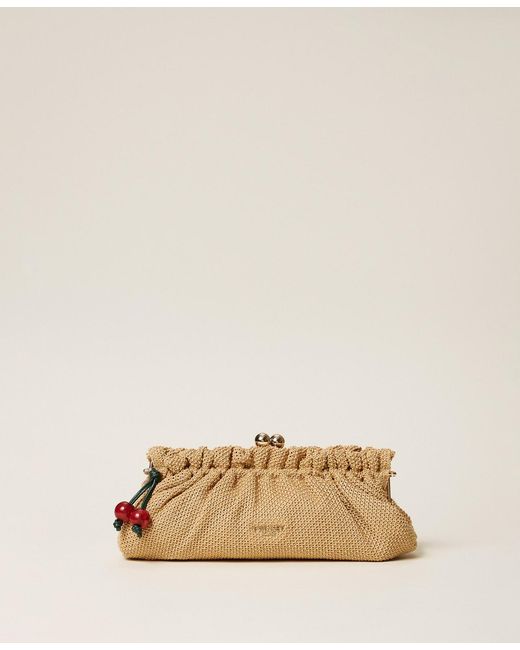 Borsa Clutch di Twinset in Natural