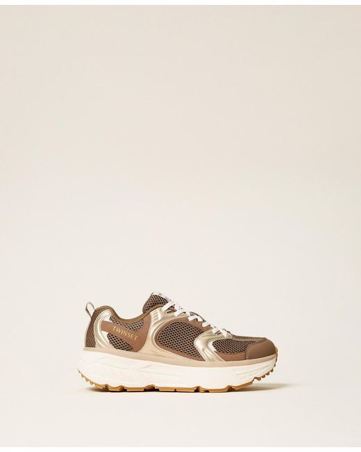 Twinset Natural Fessura Running Trainers