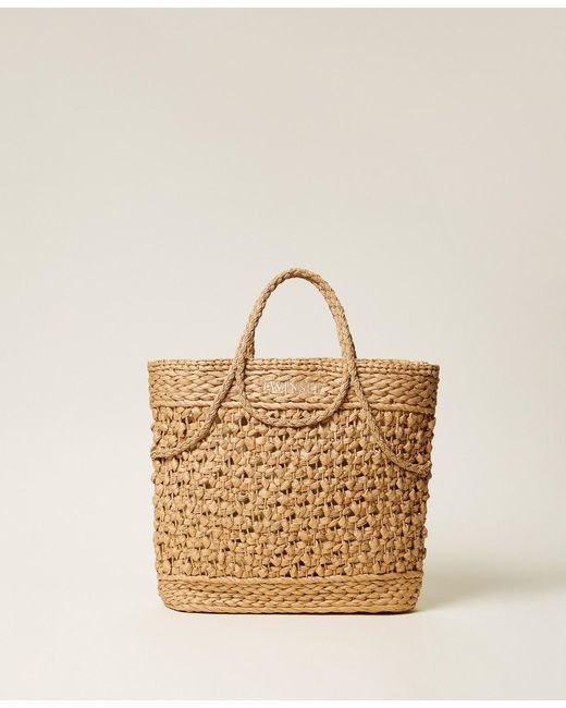 Borsa Shopper di Twinset in Natural