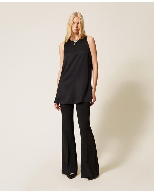 Twinset Black Satin Tunic