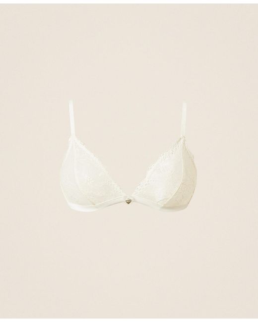Twinset Natural Lace Triangle Bra