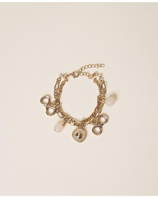 Twinset Natural Multi-Strand Bracelet With Charms