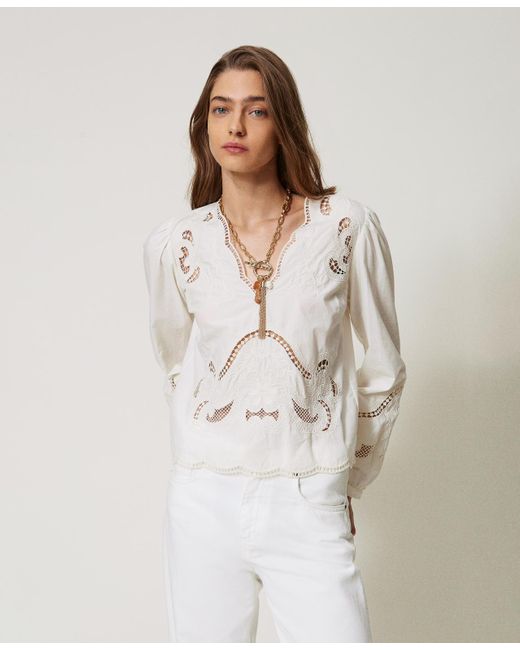 Twinset White Blusen