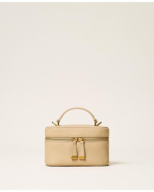 Twinset Natural Leather Shoulder Bag