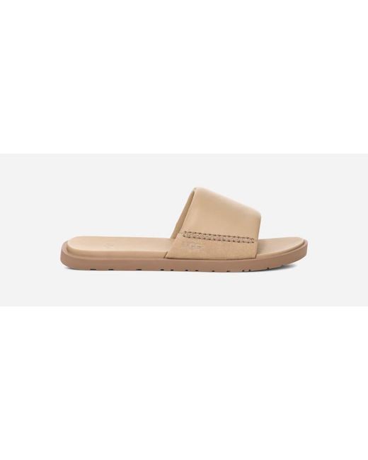 Ugg Natural Seaside Ii Slide Leather/Suede Sandals for men