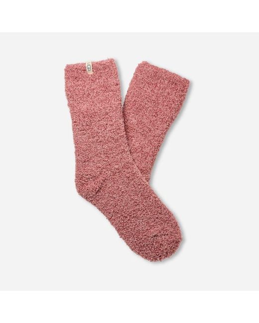 Ugg Pink Darcy Cozy Sock Polyester Blend/Recycled Materials