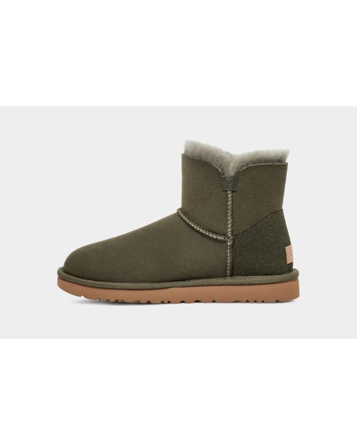 UGG Suede Mini Bailey Button Ii Boot in Forest Night (Green) | Lyst