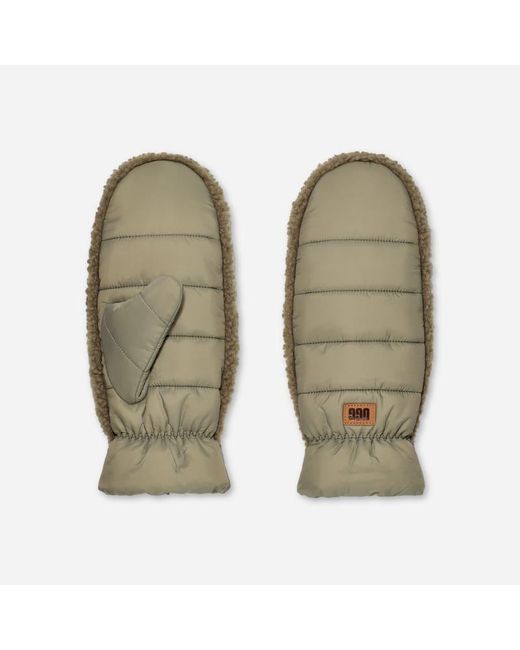 Ugg Green Fäustlinge Aus Fluff Für Damen