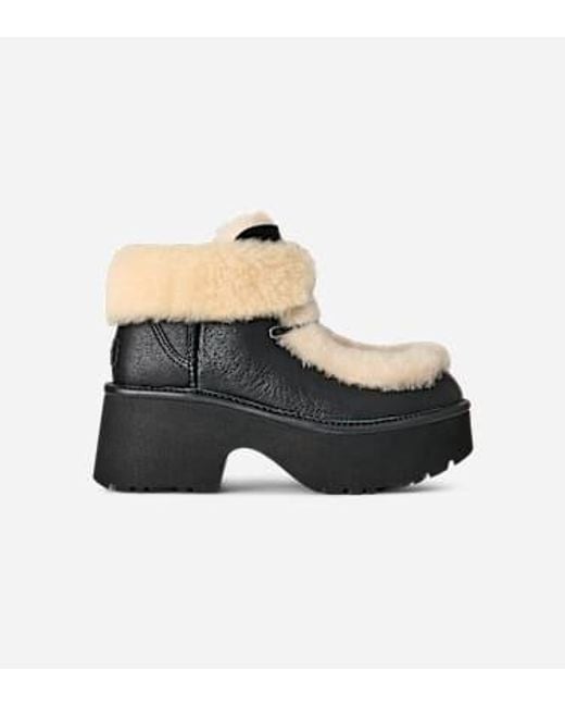 Botte En Cuir À Lacets Classic Esmee Ugg en coloris Black