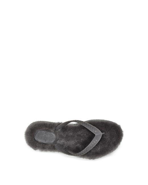 UGG Fluffie Flip Flop in Grey | Lyst UK