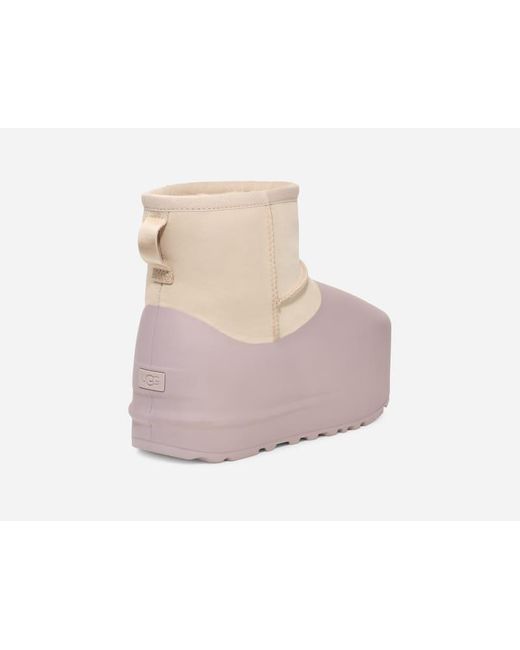 Ugg Black Classic Mini Pumped Molded Boot Für Damen