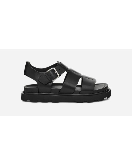 Ugg Black ® Capitelle Strap Leather Sandals