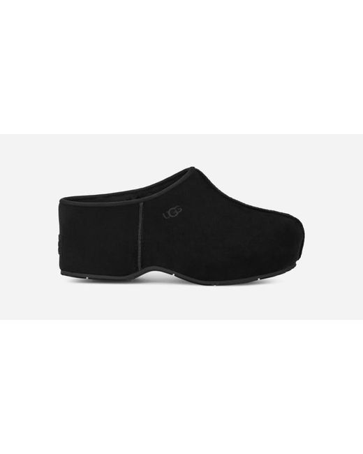 Ugg Black ® Cottage Clog Suede Clogs|shoes