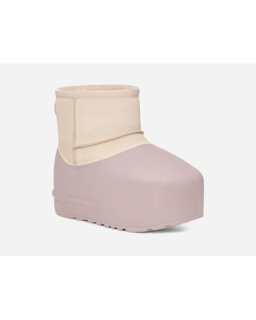 Ugg Black Classic Mini Pumped Molded Boot Für Damen