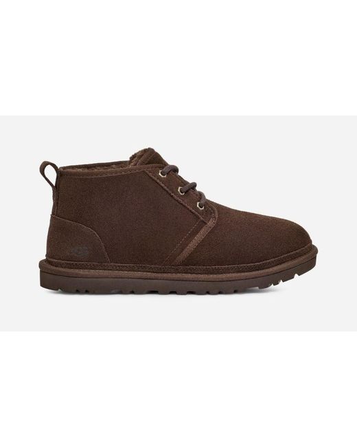 Ugg Brown Neumel Leather Shoes Chukka Boots for men