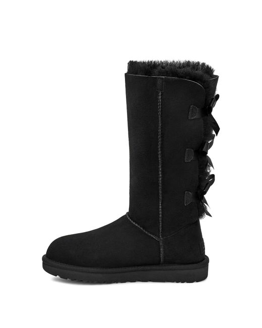tall black bailey bow uggs