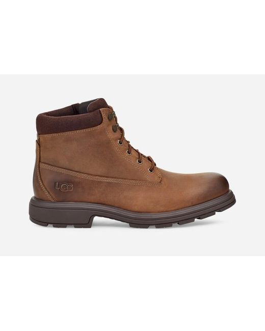 Ugg Brown ® Biltmore Mid Boot Plain Toe Leather Cold Weather Boots|dress Shoes for men