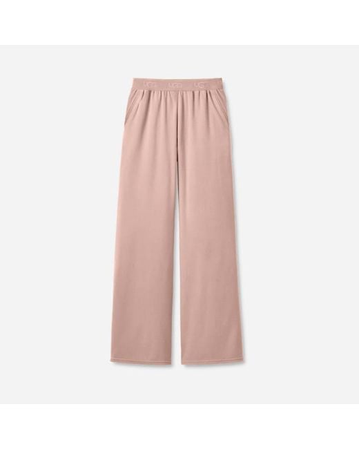 Ugg Pink Cecily Wide Leg Pant Polyester Bottoms