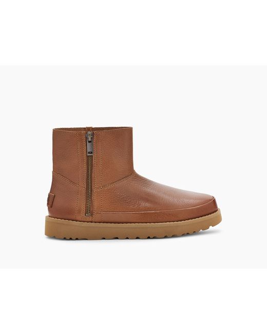 ugg leather boots zipper